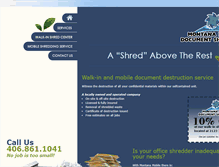 Tablet Screenshot of mtshredding.com